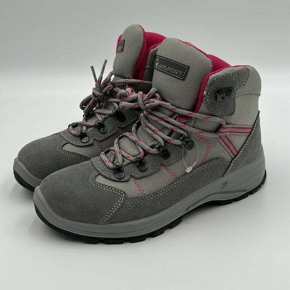 2066- Garsport Women's Gray Hiking Boots Made In Romania Size 9 - Picture 2 of 9